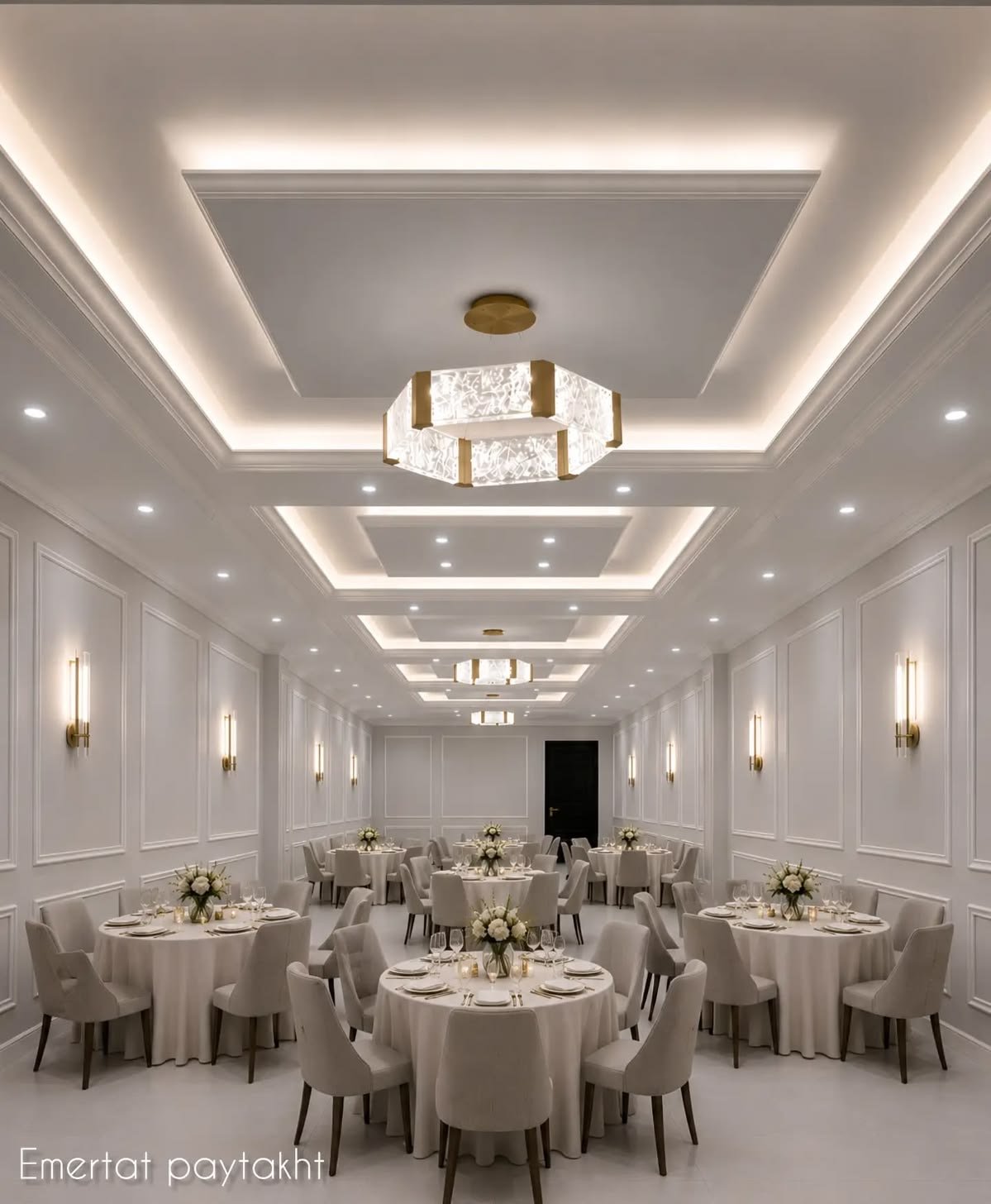  ديكورات صالات وقاعات أفراح الشرقية | تصميم قاعات زفاف فخمة