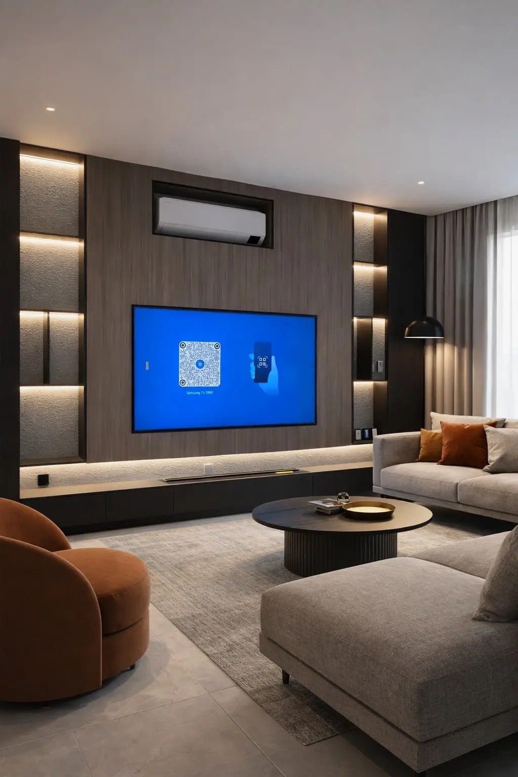 تفصيل ديكور شاشة تلفزيون في الدمام | تصميم جدار شاشة مودرن حسب المقاس