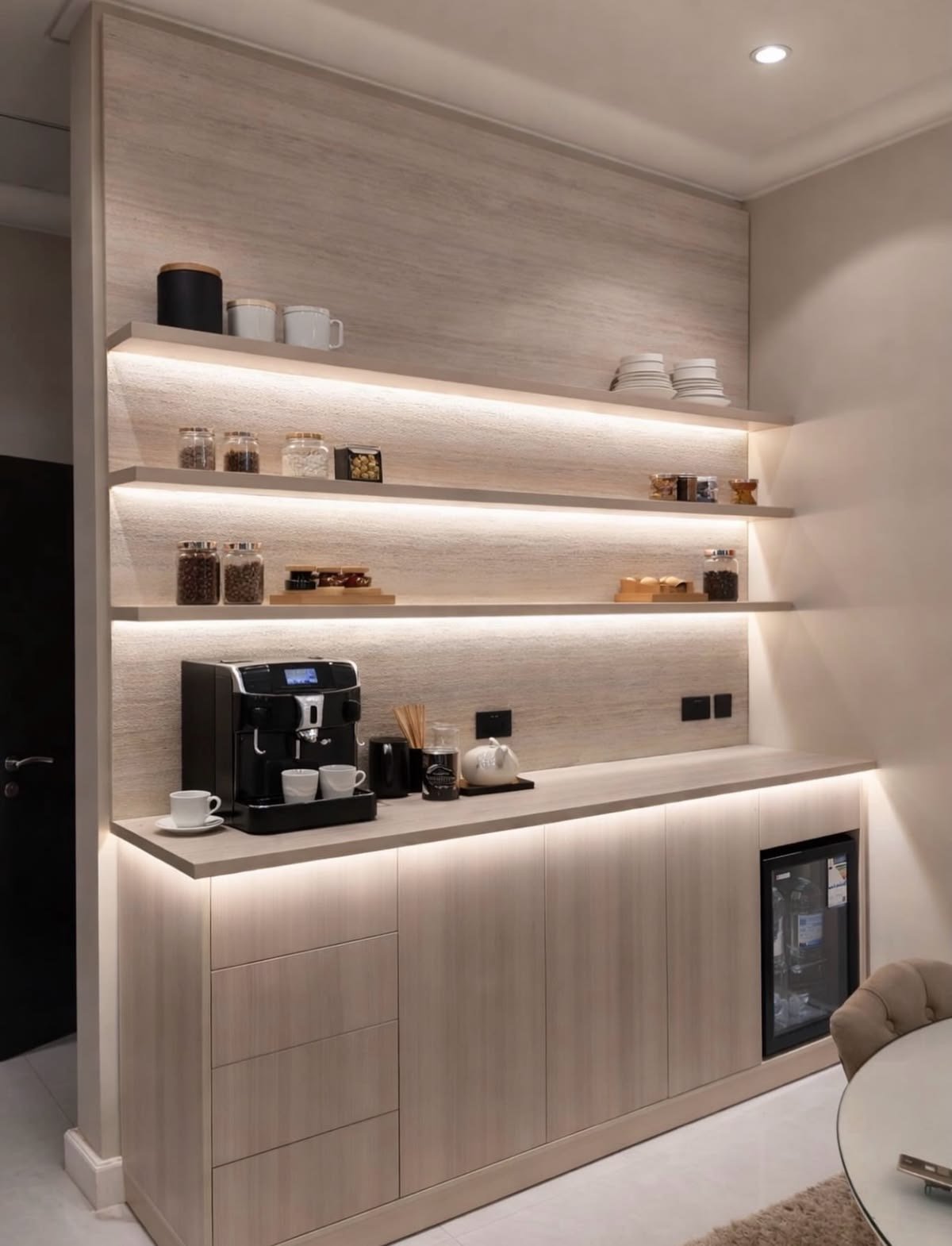 ديكور ركن قهوة في الشرقية 2026 | تصميم زوايا قهوة عصرية للمنازل والفلل